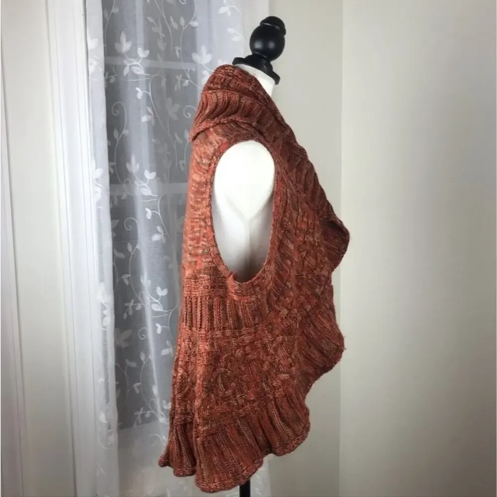 Reference Point Women’s Sleeveless Open Front Knit Cardigan Size Large